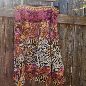 Vintage Hygard Collection Paisley Silk Skirt